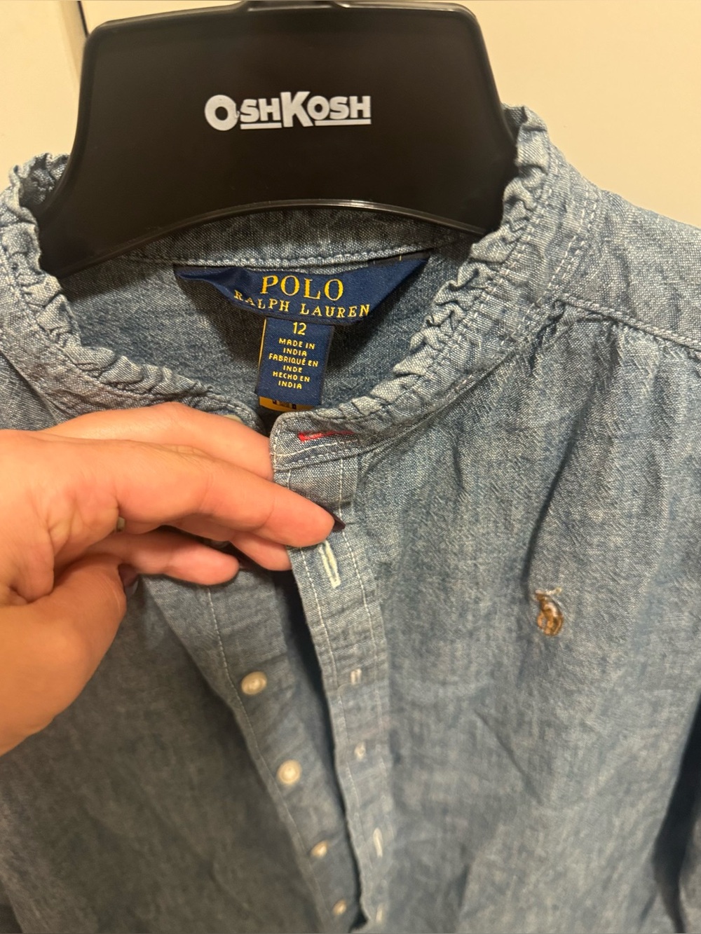 Kids Polo by Ralph Lauren Light Blue Denim dress